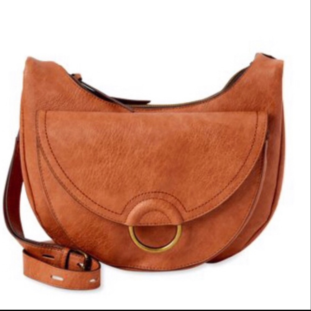 Brown Crossbody Bag with Adjustable Strap and Pockets NWT
